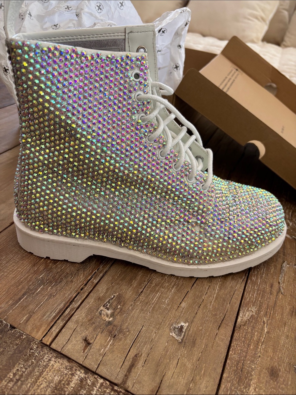 Boots worn in Trisha’s ICONIC Video Dr. Martens Air Wair Bling
